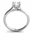A Platinum Solitaire Engagement Ring Setting 