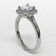 Platinum Semi Mount Engagement Ring 
