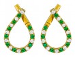 Emerald & Diamond Earrings