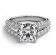 Platinum Royal Prong Pave Diamond Engagement Ring
