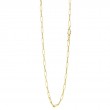 SYNA 18k Yellow Gold Solid Paper Clip Chain