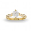 Doves 18k Yellow Gold Semi Mount Diamond Ring