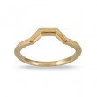 Doves 18k Yellow Gold Beaded Band