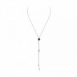 Mikimoto Akoya And Black South Sea Pearl Lariat Necklace In 18k White Gold 