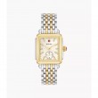 Deco Mid Two-Tone 18K Gold-Plated Diamond Dial Watch
