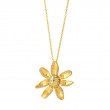SYNA 18k Yellow Gold Jardin Flower Necklace