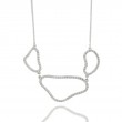 18K White Gold Necklace With All White Diamonds