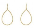 A & Furst 18k Yellow Gold Diamond Tear Drop Earrings
