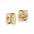A & Furst Gaia 18k Yellow Gold Citrine Stud Earrings 