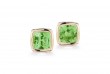 A & Furst Gaia 18k Yellow Gold Peridot Stud Earrings 