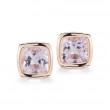 A & Furst Gaia 18k Rose Gold Rose De France Stud Earrings