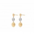 Marco Bicego 18K Siviglia Diamond Pave Earrings