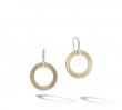 Marco Bicego 18k Yellow Gold Circle Drop Diamond Earrings