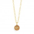 SYNA Mogul motif ball pendant with champagne diamonds