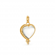Rock  Crystal Heart Pendant