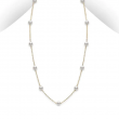 Mikimoto Akoya Pearl Necklace In 18k Yellow Gold 