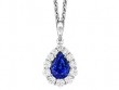 Sapphire & Diamond Pendant Necklace
