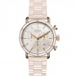 Canfield Sport 40mm Chronograph, White MOP Dial Blush Ceramic Bracelet Watch