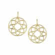 SYNA 18k Large Mogul Medallion Earrings