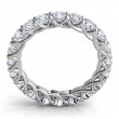 Platinum Trellis Eternity Band