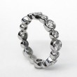 Platinum Big/small Bezel-set Eternity Band