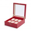 Wolf Red Palermo 6 Piece Watch Box