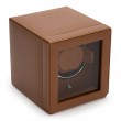 Wolf Cognac Cub Single Watch Winder With Cover 