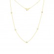 Roberto Coin 18Kt Gold 5 Diamond Station Necklace