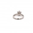 A Platinum Round Diamond Engagement Ring