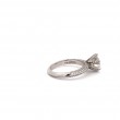 A Platinum Round Diamond Engagement Ring