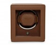 Wolf Cognac Cub Single Watch Winder With Cover 