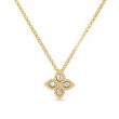 Roberto Coin 18Kt Gold Small Pendant With Diamonds