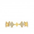 Roberto Coin Princess Flower Two Tone Diamond Link Bracelet