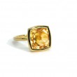A & Furst Large Stackable Citrine Ring