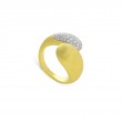 Marco Bicego® Lucia Collection 18K Yellow Gold And Diamond Hugging Ring