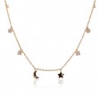 An 18k Yellow Gold Charm Necklace 