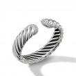 Sculpted Cable Cuff Bracelet with Pave Diamonds
