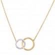 Marco Bicego Jaipur Link 18Kt. Yellow & White Gold Necklace Set Wit .14 Carats Of Diamonds. 16.5 Inch.