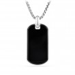 Exotic Stone Tag in Black Onyx, 42mm