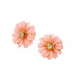 SYNA Jardin Pink Opal Flower Earrings