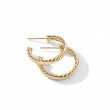 Small Cablespira Hoop Earrings in 18K Yellow Gold