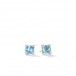 Chatelainea® Stud Earrings with Blue Topaz and Diamonds