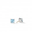 Chatelainea® Stud Earrings with Blue Topaz and Diamonds