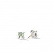 Chatelaine®: Stud Earrings with Prasiolite and Diamonds