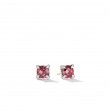 Chatelaine®: Stud Earrings with Rhodalite Garnet and Diamonds