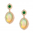 SYNA Mogul Ethiopian Opal and Peridot Earrings