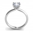 A Platinum Solitaire Engagement Ring Setting 