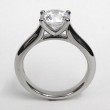 A Platinum Solitaire Engagement Ring