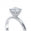 A Platinum Pave-set Semi-mount Engagement Ring