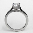 Platinum Diamond Semi-mount Engagement Ring